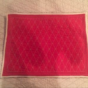 Martha Stewart Red 💯 % Cotton Twin Quilt & Sham